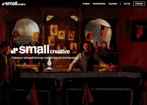 Gif capture of small-creative website