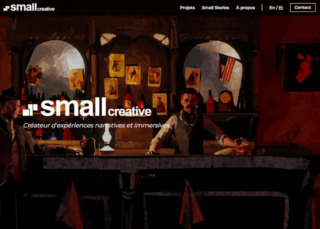 Screenshot of small-creative website